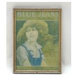 BLUE JEANS BOX TOP SONG FRAMED