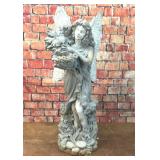 34" Concrete Angel Lawn Ornament