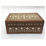 WOOD INLAID BOX 6x4"