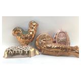 COPPER STYLE JELLO MOLDS WALL DECOR