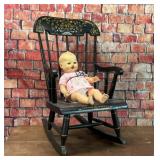 NICHOLS & STONE VTG CHILDS BOSTON ROCKING CHAIR