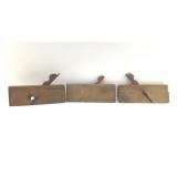 3 ANTIQUE WOODWORKERS PLANES 1800ï¿½s
