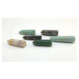 6 QUARTZ CRYSTAL OBELISKS