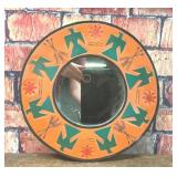 ROUND MIRROR DECORATIVE NATIVE AMERICAN BIRD SUN