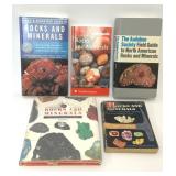5 ASSORTED ROCKS MINERALS BOOKS