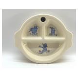 1940S LITTLE BOY BLUE BABY WARMING DISH