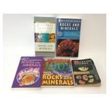 5 ASSORTED ROCKS AND MINERALS BOOKS