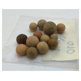 ANTIQUE CLAY MARBLES