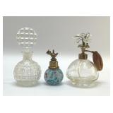 3 ANTIQUE PERFUME BOTTLES