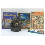 NATURAL GEOGRAPHIC, MICROSCOPE, MINERAL KIT