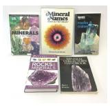 5 ROCKS & MINERALS BOOKS