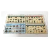 4 VTG GEOLOGICAL ROCK GEMSTONE COLLECTION SETS