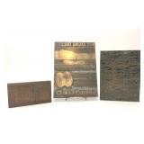 3 VTG METAL INK PRINTING PLATE BLOCKS