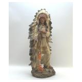 26" NATIVE AMERICAN INDIAN CHIEF FIGURE