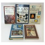 5 ROCKS AND MINERALS BOOKS