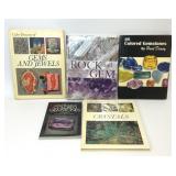 5 ROCKS GEMS CRYSTALS BOOKS