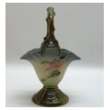 1953 HULL ART POTTERY WOODLAND BASKET