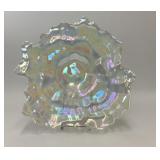 IRIDESCENT ART GLASS OYSTER BOWL
