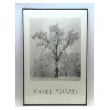 1984 ANSEL ADAMS "OAK TREE SNOWSTORM" FRAMED ART