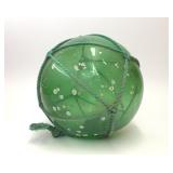VTG GREEN GLASS JAPANESE FISHING FLOAT