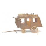 VTG WELLS FARGO WOOD STAGE COACH LAMP