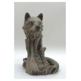 LARGE  WOLF SCULPTURE FOUNTAIN