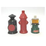 3 AVON BOTTLES LANTERNS FIRE HYDRANT