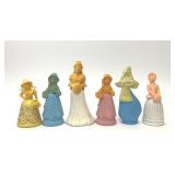 6 AVON BOTTLES VICTORIAN GIRLS WOMEN