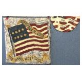 9/11 HAND HOOKED WALL ART, OLD GLORY