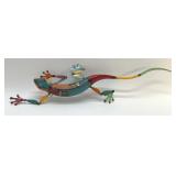 METAL CHAMELEON WALL ART 26"