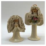 POTTERY ANGEL FIGURINES