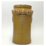 FRENCH STYLE YELLOW TERRACOTTA POTTERY VASE