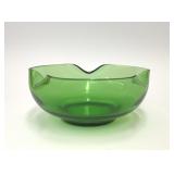 ANCHOR HOCKING EMERALD GREEN GLASS CHIP BOWL