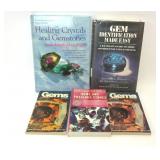 5 ASSORTED GEMSTONES CRYSTALS BOOKS