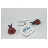 GOOD LUCK LADYBUGS BLOWN GLASS