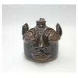 VTG DEBBIE HAMILTON FOLK ART FACE JUG POTTERY