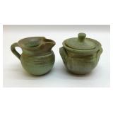 SANFORD, NC POTTERY, CREAM AND SUGAR