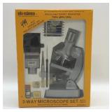 MICROSCOPE SET EDU ï¿½ SCIENCE THREE-WAY