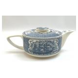 COURIER AND IVES BLUE TEAPOT CLIPPER SHIP PATTERN