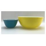 2 VTG PYREX, MIXING BOWLS