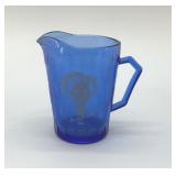 1930S SHIRLEY TEMPLE COBALT PITCHER