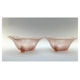 1930S "ROYAL LACE" PINK DEPRESSION BOWLS