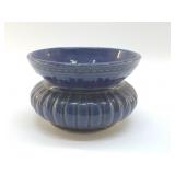 COBALT BLUE ANTIQUE CUSPIDOR