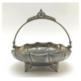 ORNATE VICTORIAN SILVER PLATE BRIDES BASKET