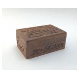 HAND CARVED JEWELRY BOX