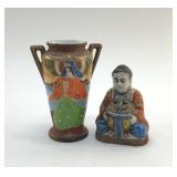 JAPANESE VASE AND INCENSE BURNER