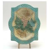 MAJOLICA FLORAL BOWL 11 X 9