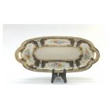 NIPPON HAND PAINTED ANTIQUE CELERY DISH