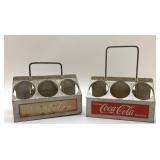 VINTAGE METAL COCA-COLA CARRYING TRAYS (2)