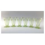 1935 ANCHOR HOCKING URANIUM ROULETTE TUMBLERS